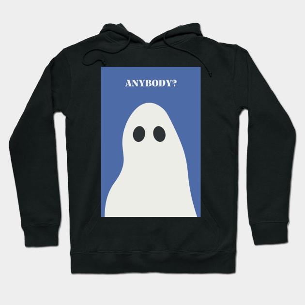 Sad Ghost Anybody Hoodie by technicolorable